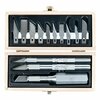 Excel Blades Craftsman Set Craft Knife Bulk Hobby Utility Knife Set, Wooden Box 6pk 44283